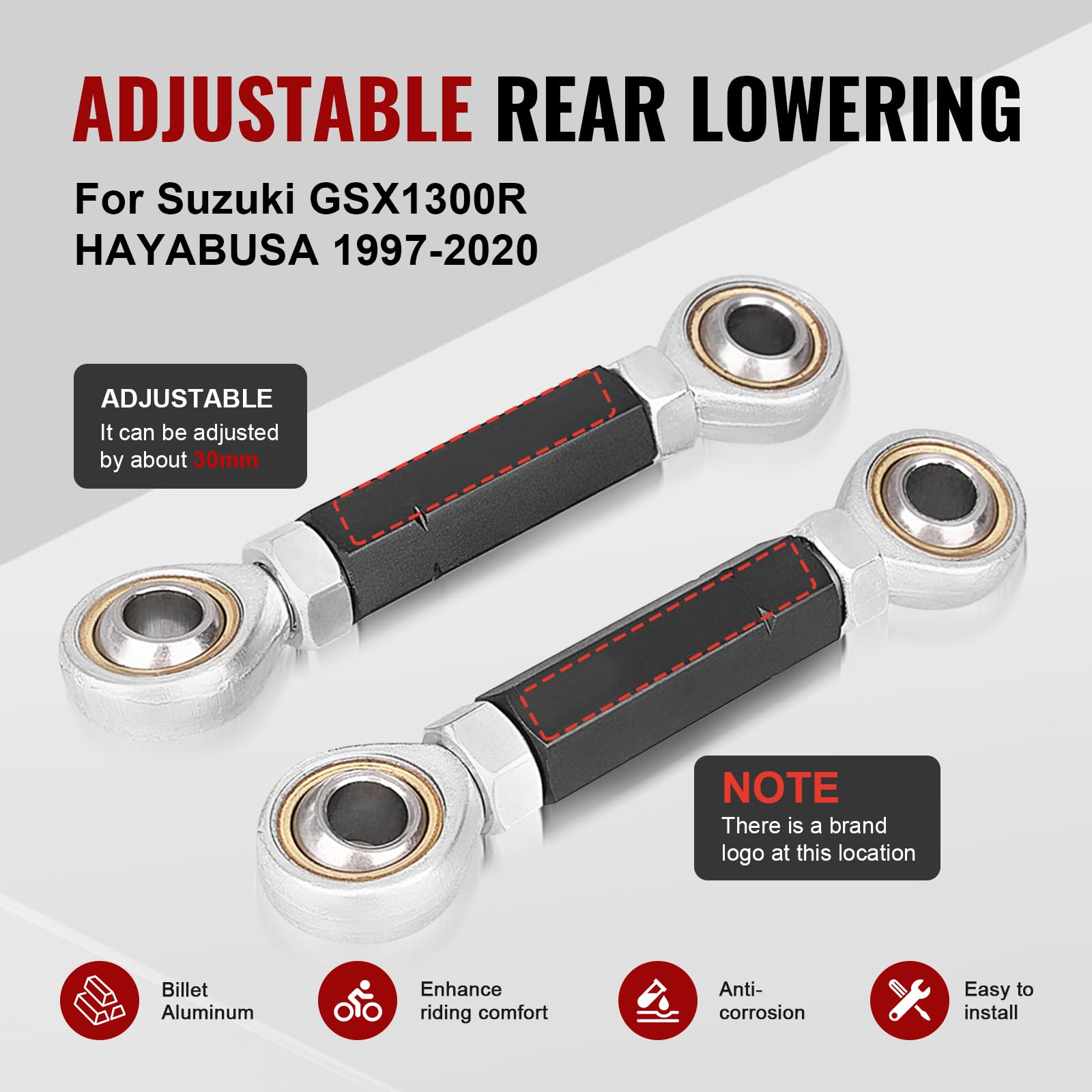 SUZUKI RGV250Γ　リヤ車高調整用リンクKIT Amazon.com: GZYF Motorcycle Adjustable Rear Suspension Lowering